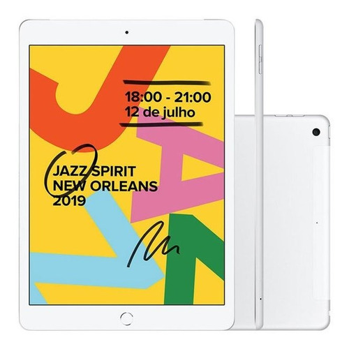 Tablet Apple Ipad 7 Mw6c2bz/a Prata 32gb Wi-fi