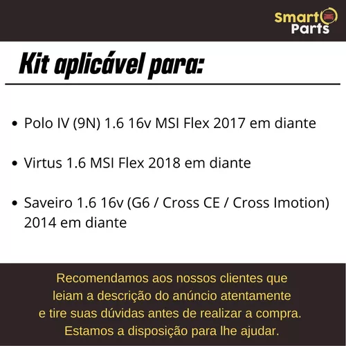 Kit Revisão Saveiro Cross 1.6 16v 2017 2018 2019 2020 2021