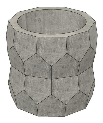 Molde Para Maceta De Concreto Diseño Roca