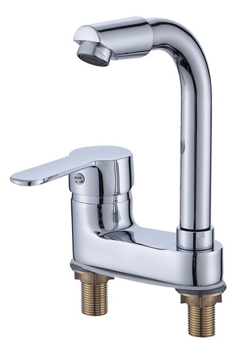 Grifo De Baño De Doble Orificio Con Agua Caliente Y Fría.