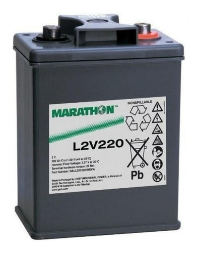 Bateria Industrial Marathon L2v220 2v 220ah