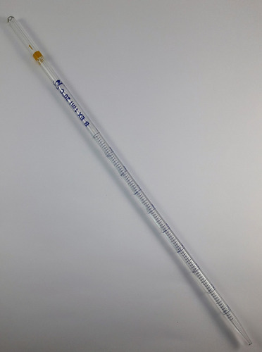 Imagen 2 de 9 de Pipeta Vidrio Serologica 1ml 1/100