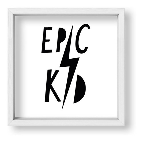 Cuadros Nordicos 20x20 Box Blanco Epic Kid