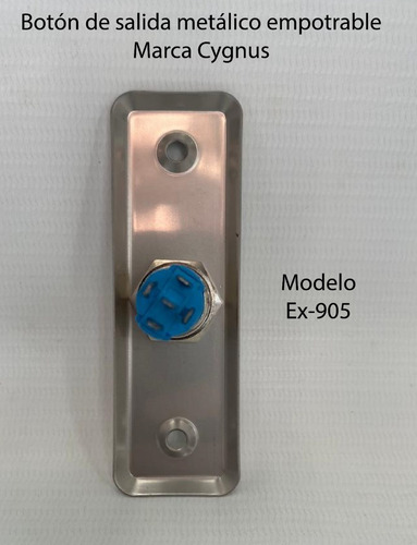 Imagen 3 de 10 de Boton Pulsador De Salida Cerraduras Electricas Cygnus Ex-905