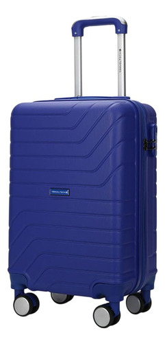 Valija Travel Tech Carry On Cabina Low Cost Liviana Azul Imp