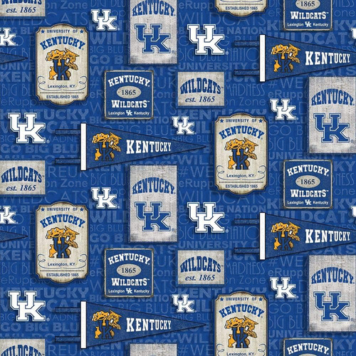 Tela De Algodón University Of Kentucky Uk Wildcats Dis...