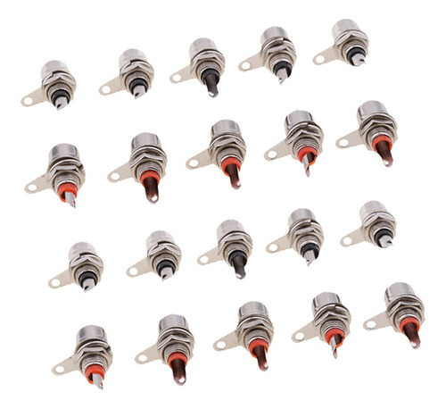 Conectores Hembra De Chasis Rca Phono De 20 Piezas