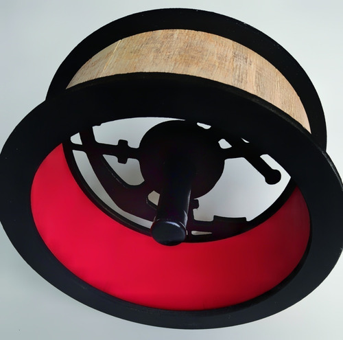 Carretilha De Pipa - Flamengo - Catraca - Madeira - Mdf -