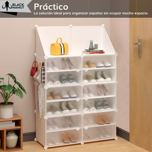 Zapatera Organizador Mueble Estante 7 Niveles Color Blanco