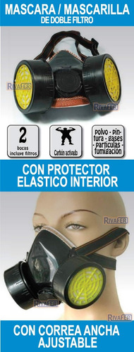 Imagen 7 de 10 de Mascara Alisados Proteccion Respiratoria Gases Polvo Humo