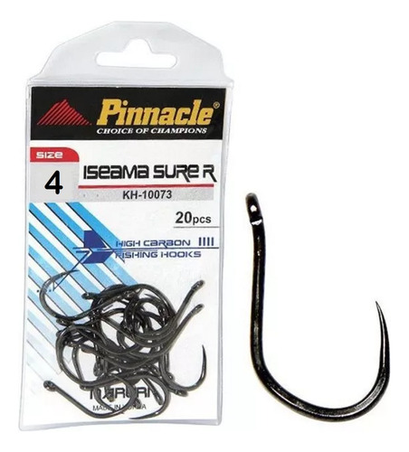Anzol Sem Fisga Pinnacle Iseama Sure R Kh-10073 Nº4 - 20 Uni