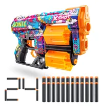 Comprar Blaster X-shot Skins Dread Sonic Robotnik Con 24 Dardos Zuru