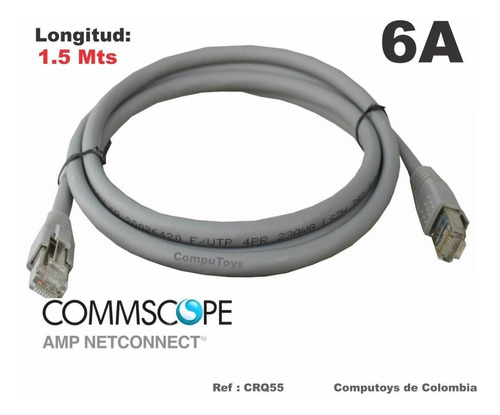 Imagen 1 de 6 de Patch Cord Rj45 6a, Commscope Amp Ref: Crq55 Computoys Sas