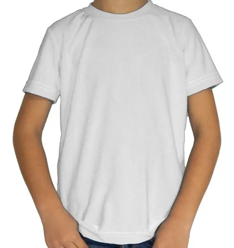 Camiseta tecnica blanca de niño para sublimar