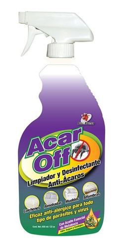 Limpiador Y Desinfectante Anti Ácaros Acar Off  650 Ml Envío