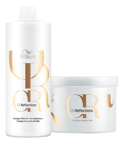 Kit Wella Professionals Oil Reflections Shampoo E Máscara