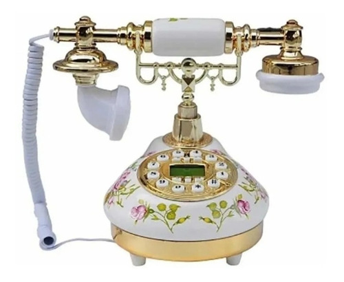 Teléfono Diseño Antiguo De Ceramica