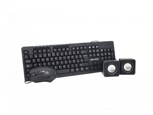 Kit 3 En 1 Teclado, Mouse, Bocinas Marca Naceb Gran Calidad