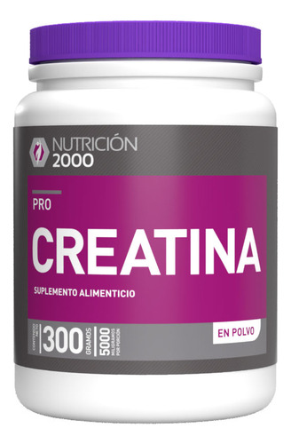 Creatina 300 Gramos Nutrición 2000 Sabor Natural