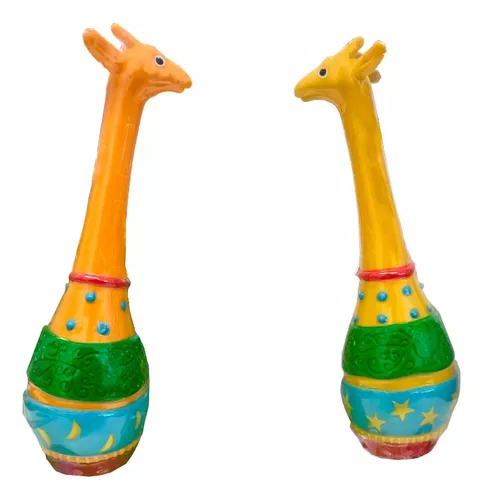 Maracas Jirafa Musical Infantil Bebe 20 Cm El Duende Azul