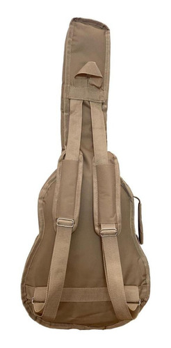 Capa Musical Shop Para Violao Flat Bege
