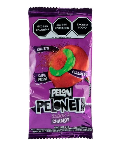 Paleta Pelon Peloneta Sabor Chamoy 18pz