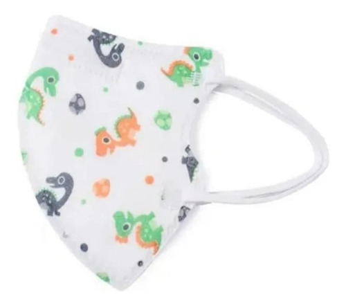 Imagem 1 de 4 de 10 Máscaras Descartável Infantil Kn95 5 Camada Com Estampa