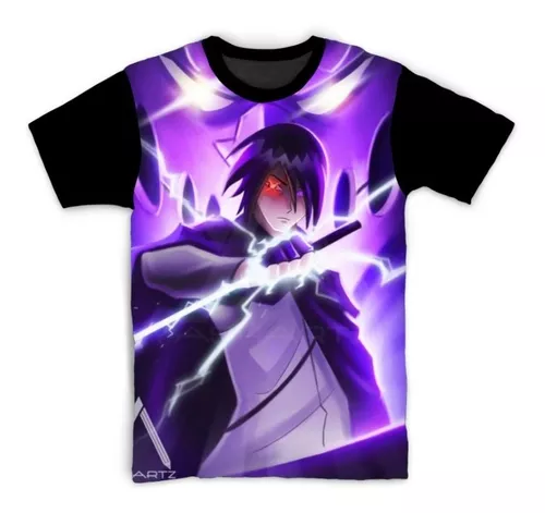 Camiseta Camisa Personalizada Sasuke Naruto Geek Anime Hd 01 com o Melhor  Preço é no Zoom