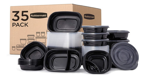 Rubbermaid Takealongs - Juego De 35 Recipientes Para Aliment