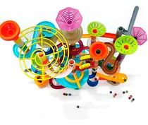 Comprar Juego Bloques De Encastre Pista Con Bolitas 200 Pzs