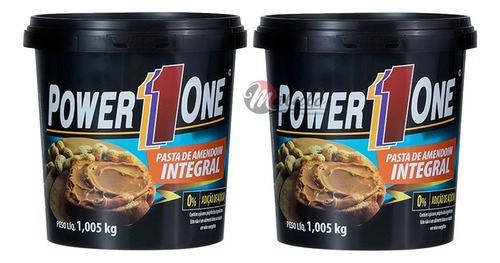 Kit 2 Pastas De Amendoim Power One Tradicional 1,005kg