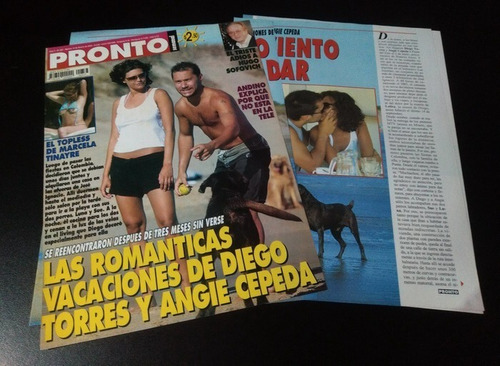 Diego Torres * Tapa Y Nota Revista Pronto 337 * 2003 (Usado)