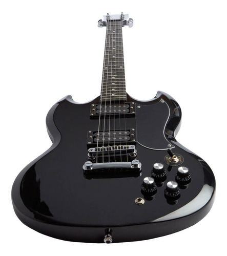 Imagen 2 de 6 de Pack Guitarra Sg Y Amplificador Creep Completo Bk