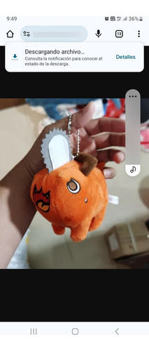 Llavero Peluche Colgante Pochita Chainsaw Man Anime