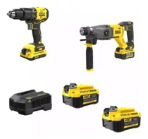 Comprar Kit Taladro + Rotomartillo Stanley Inalámbrico Brushless 220v