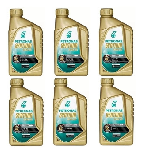 6 Oleo Petronas Syntium 5000 Gm 5w30 Sn 100% Sintetico