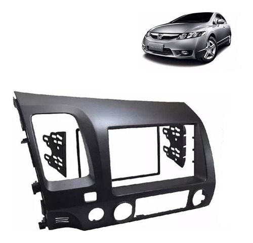 Moldura 2 Din Honda New Civic 2007-2011 Grafite Epx 207