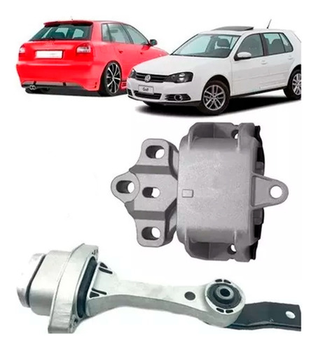 2 Calço Coxim Cambio E Motor Esquerdo Golf Audi A3 1999/2012