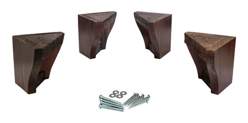 Base Super King Con Patas De Madera - Dif. Colores
