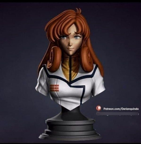 Archivo Stl Impresión 3d - Macross Lisa Hayes Bust