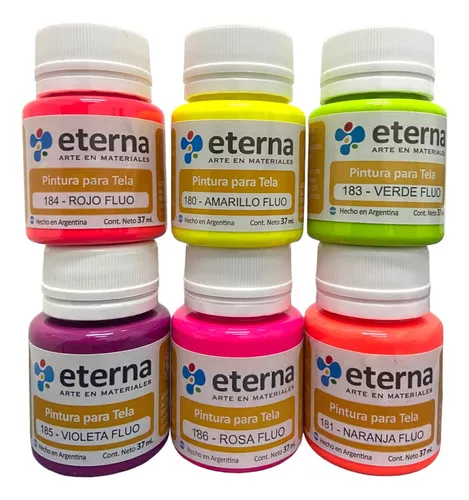 Pintura Para Tela Eterna Colores Tradicionales 37 ML – Química Río Cuarto