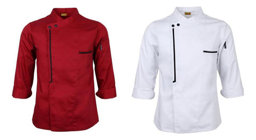 Chaqueta De Chef Ejecutiva Para Hombre, 2 Piezas, Duradera [