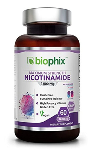 Vitamina Natural Sin Flush-free Amide Nicotínico Sin Gluten