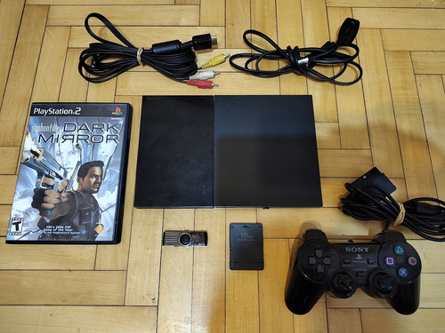 Consola Playstation 2 Ps2 Slim + 8 Juegos  - Extremegamer