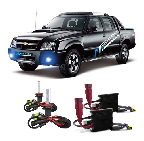 Kit Xenon H3 8000k Para Farol Milha S10 Blazer 2001 Até 2011