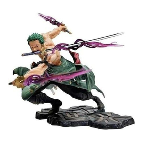 Action Figure Roronoa Zoro Estátua Espadas One Piece Art