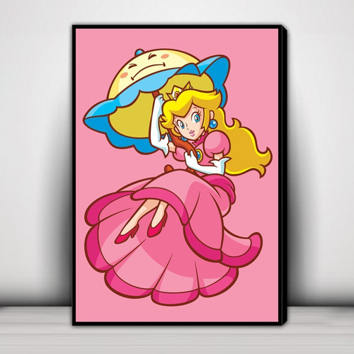Cuadro Decorativo Princesa Peach Mario Bross G534