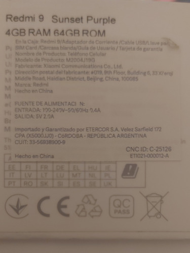Imagen 4 de 5 de Celular Xiaomi Redmi 9