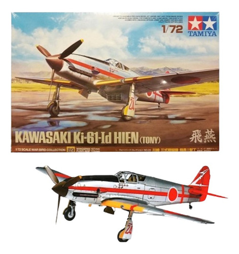 Avion Kawasaki Ki-61 Tamiya 60789 Scala 1:72 Es Un Armable