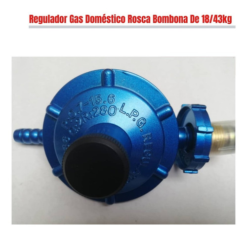 Regulador De Gas Doméstico Con Rosca Bombonas 18-43kg